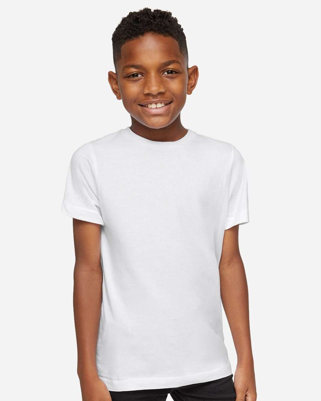 Youth Fine Jersey Crewneck T-Shirt for School, Sports & Everyday Lightweight Comfort Wear
